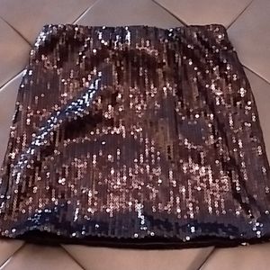 XHILARATION sequin mini skirt NWOT